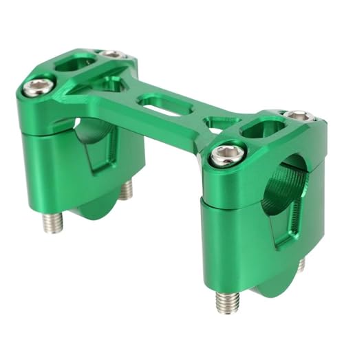 Lenkerverstell Motorrad-Lenkererhöhung Für Kawasaki KLX 110 110L. Verstellbarer Lenkerklemmhalter Mit Verlängerungsadapter Für Versetzte Rohrschellen. Verlängerungsadapter(GRÜN)