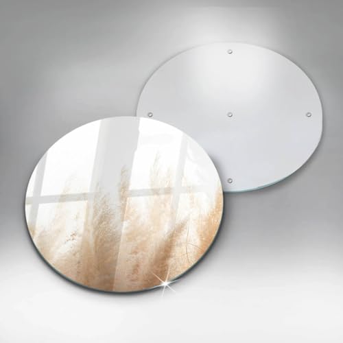 Planche à découper induction 40cm Wallfluent - Protection plaque motif herbe de pampas - 6