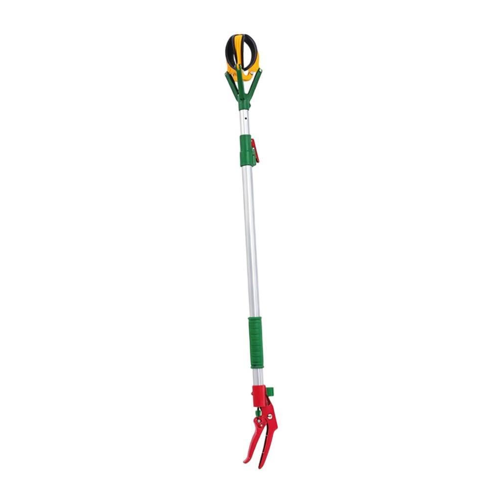 Cueille-fruits Télescopique Réglable En Alliage D'aluminium avec Griffes En Caoutchouc Amovibles et Panier de Rangement, Adapté Aux et Aux, Réglage de 1.45 M à