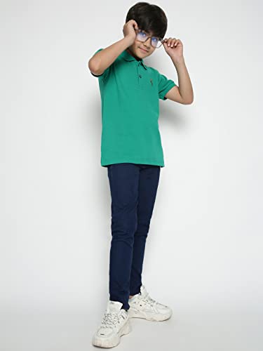 Image of Li'l Tomatoes Boys Pique Cotton Polo T-Shirt | Classic Collar & Button Placket | Soft & Breathable Summer Wear | Casual Comfort | 3-16 Years