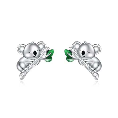 Cadeau d'anniversaire raton laveur : boucles d'oreilles en argent pour fille et amie