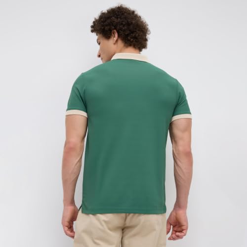 Image of Nostrum Mary Half Sleeve Polo T-Shirt with Two-Tone Collar, Stylish T Shirt for Men, Polo Tshirts for Men, Cotton T Shirt for Man, Casual Tshirt for Mens Boys