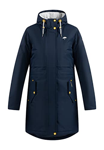 Schmuddelwedda Damen Wintermantel, Marine, XL