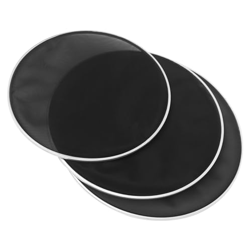 FAVOMOTO 3 Pack Silent Mute Drumheads Double Layer Mesh Heads for Drum Replacement
