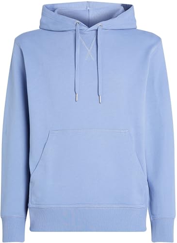 Calvin Klein Herren Hoodie Badge mit Kapuze, Blau (Tempest), XXS – Ansicht 5