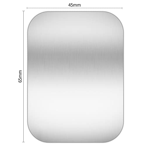 ZZLBZN Key Hole Cover Plate, Repair Escutcheon Door Lock Cover Door Plate, Blank Self Adhesive Fix Satin Stainless Steel 65 * 45mm