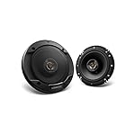Kenwood KFC-1666R Road Series Car Speakers (Pair) - 6.5" 2-Way Car Coaxial Speakers, 300W, 4-Ohm Impedance, Cloth Woofer & Balanced Dome Tweeter, Heavy Duty Magnet Design