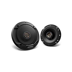 Kenwood KFC-1666R Road Series Car Speakers (Pair) – 6.5″ 2-Way Car Coaxial Speakers, 300W, 4-Ohm Impedance, Cloth Woofer & Balanced Dome Tweeter, Heavy Duty Magnet Design