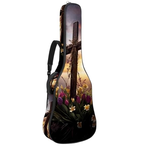 Sac pour guitare étanche à couche de protection épaisse housse universelle multi-poches