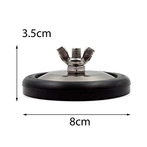 image for WFPOWER 4 Pack Base Magnet Warning Signs Holder, Universal Flag Holder