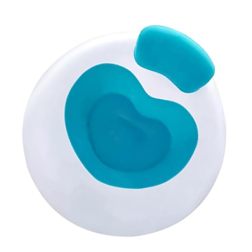 Ciieeo Sofá Inflable Portátil Azul Respaldo, Sofá Cama Plegable para Playa y Camping, Colchón de Aire Multifunción para Exterior y Descanso al Aire Libre