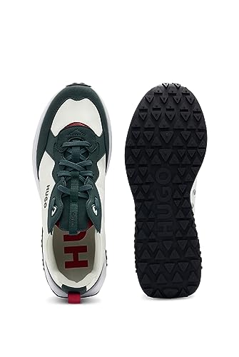 Image of HUGO Mens Running Style Mix Material Sneakers