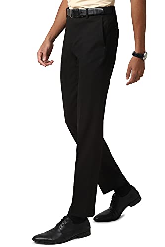 Image of Peter England Men Regular Fit Trouserss(PTF1041601338 Brown 38)