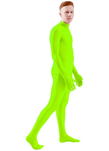 Image of Ensnovo Mens Mock Neck Full Body Unitard Spandex Zentai Suits Costumes