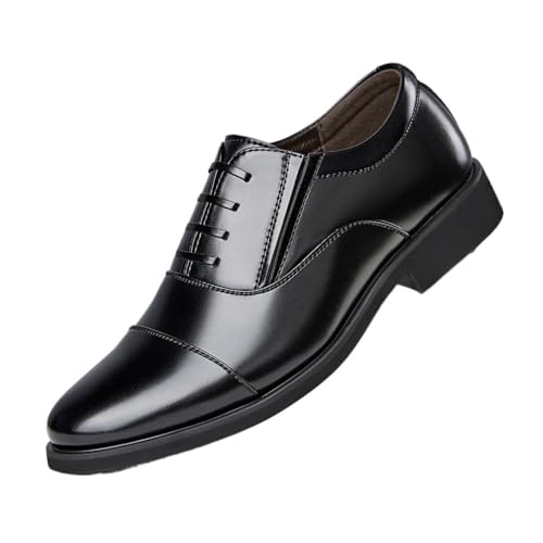 Spring and Autumn Business Three-Section Leather Shoes Baita Business Slip-on Leather Shoes Oxfords(7.5)4