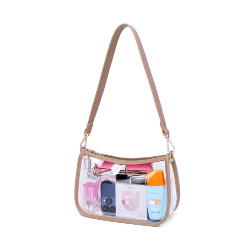Image of Clear Purse Stadium Approved Bag Transparent Beach Handbag