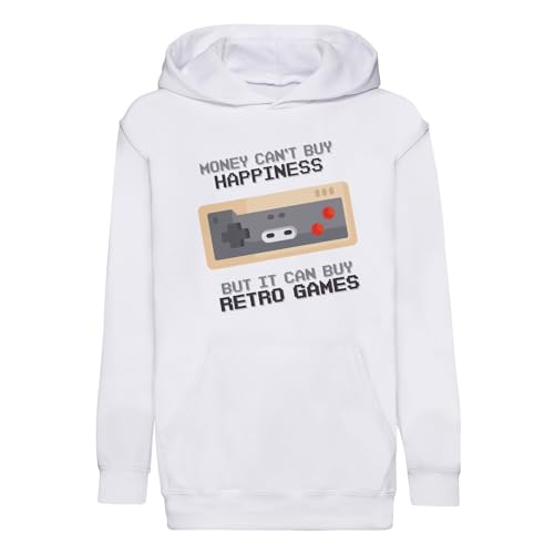 Sweat à capuche enfant retro games idéal pour l'école et le jeu
