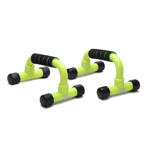 Image of AIVIN Pro-Active Curved Push-Up Bar Home Gym Equipment for Men & Women for Training, Exercise Push up Stand Gym Accessories Home Use for Chest, Pushup Anti-Slip Push Ups Stand (Green)