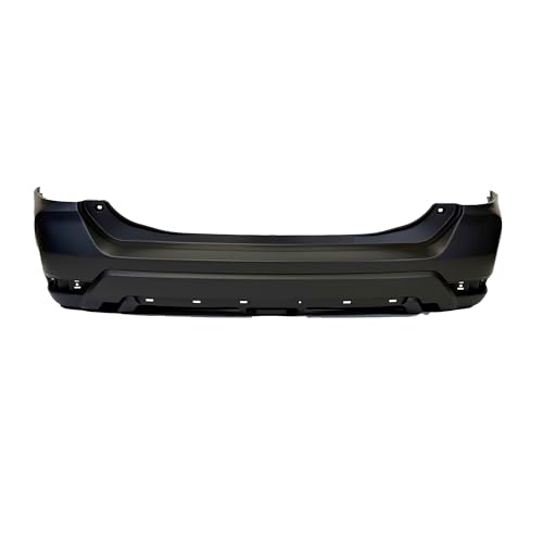 Image of FitParts Compatible with Nissan Rogue 2017-2020 Rear Bumper Cover | CAPA Certified, Primed, Without Parking Sensor Holes, Hybrid, Ready to Paint, OEM 850226FL0H, NI1100319