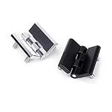 DOUFUDIA 3Pcs CL226-3A Zinc Alloy with Stud Screw Hinge Industrial Machinery and Equipment Box Body Door Hinge (Color : 3pcs-black-226-3A)