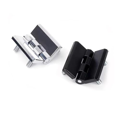 DOUFUDIA 3Pcs CL226-3A Zinc Alloy with Stud Screw Hinge Industrial Machinery and Equipment Box Body Door Hinge (Color : 3pcs-black-226-3A)