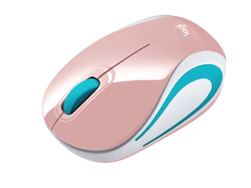 Logitech Wireless Mini Mouse M187 Ultra Portable, 1000 Dpi Optical Tracking, 3-Buttons, Pc/Mac/Laptop - Blossom #TOP4