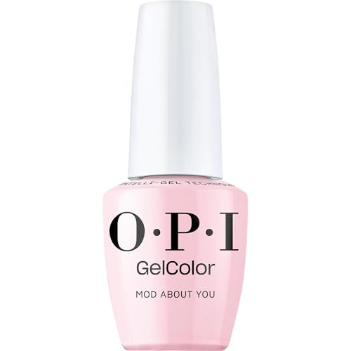 OPI GelColor Mod About You | Opaque Soft Pastel Pink Crme LED Cure Gel Nail Polish | Salon-Quality Shine Long-Lasting Wear | Vegan & HEMA Free | 0.5 Fl Oz