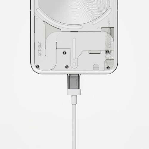 Image of Original 45W Fast Charging Adapter USB Type C to C Transparent Cable Data & Sync Cable Compatible with CMF by Nothing Phone 1 Series -(Adapter & Cable)