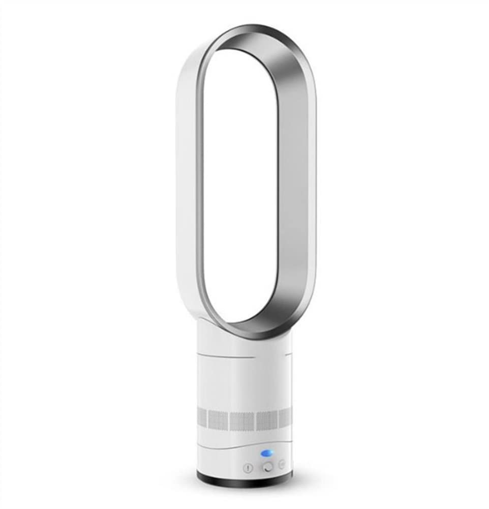 Bladeless Fan Oscillating Fan Standing Fan Tower Fan Quiet Suitable for Bedroom Living Room Home Office Color Silver