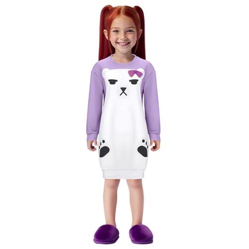 Generisch Disfraz para niños, pijama para niños y niñas, con capucha, pijama, traje de pijama, ropa de dormir, disfraz para niños, cosplay, carnaval, fiesta, Halloween