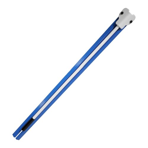 Vaveren Football Kicking Tee Field Goal Kickers Stand Adjustable Foldable Rugby Training Gear Field Goal Football Holder for Beginner, Blue White