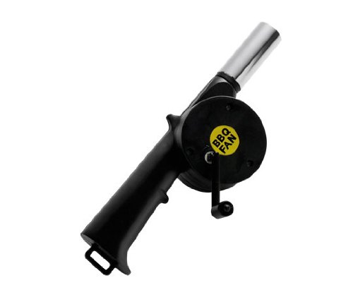 GrillChef Grillgeblaese, Handbetrieben, schwarz/silber