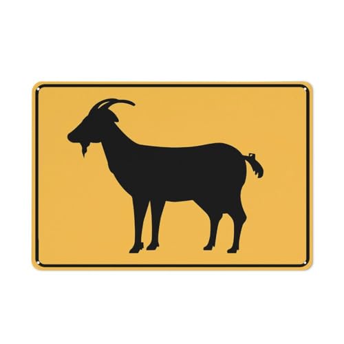 Goat Sign For Business 8"X12" Rust Free Aluminum Uv Printed