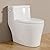 Sarlai One Piece Toilet - Elongated 1 Piece Toilet Comfort Height Single Flush White Ceramic Bathroom One Piece Toilet with Soft Seat, Concealed Trapway, 12" Rough-In, Wax Ring Included