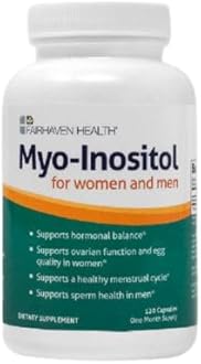 Myo-Inositol Health Capsules for Men and Women for Hormonal Balance (120 Capsules) New pack