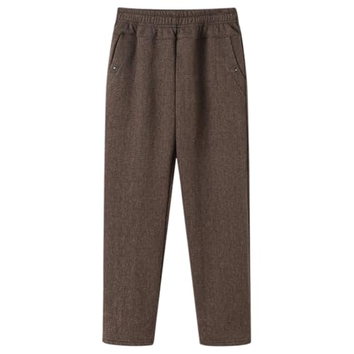 Pantalon ample décontracté en polaire pour les promenades d'hiver des femmes seniors
