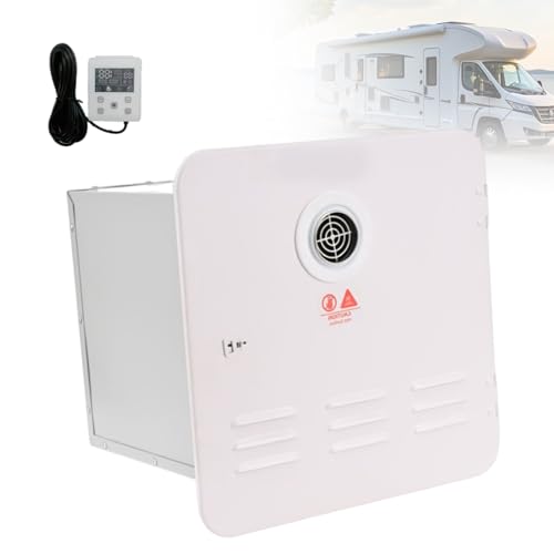 Calentador Instantáneo RV, 65000 BTU Gas Propano a Demanda Calefacción Agua, 12V DC Termostato Digital Cableado, Reemplazo Fácil de Calentadores