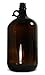 Qorpak GLA-00907 Amber Glass Jug with 38-430 Neck Finish, 84oz Capacity, 137mm OD x 310mm Height (Case of 6)