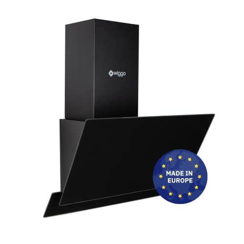 Wiggo Dunstabzugshaube 50cm kopffrei I Abluft Umluft Dunstabzug 300m³/h - LED Touch-Display 3...