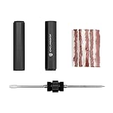 Sakamura Reparaturset für schlauchlose Reifen Fahrrad - Tubeless-Reifen reparieren Pannen und Stecker platt | Repariert Mountainbike- und Rennrad-Reifenpannen, 2-in-1-Design mit 5 Streifen