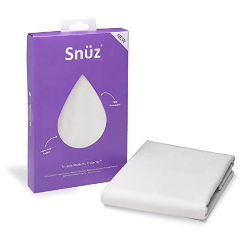 Snüz Miracle Waterproof Mattress Protector - 70 x 140cm - 100% Waterproof with Moisture-Wicking Cotton Surface Cover