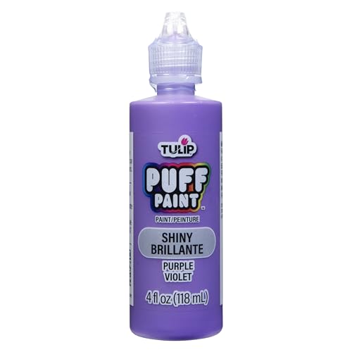 チューリップ滑らかな 3次元ファブリック塗料 4 オンス パープル