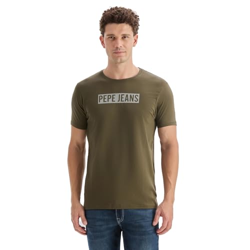 Image of Pepe Jeans Men T-Shirt|Cotton|Slim Fit