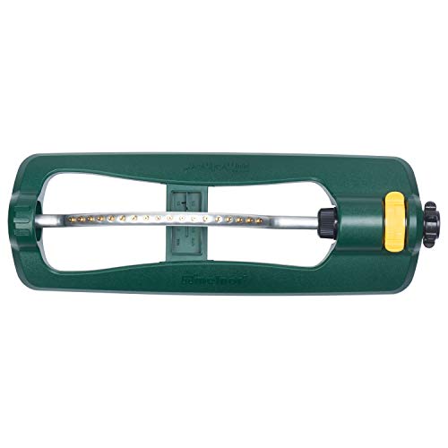 Melnor 65013-Amz Turbotek Turbo Oscillating Brass Nozzles And Quickconnect Product Adapter Sprinkler, 3,600 Sq. Ft, Amazon Bundle #TOP2