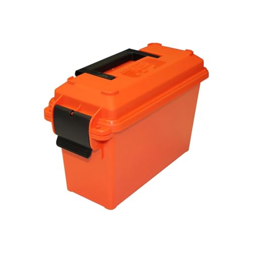 MTM AC30T-35 Ammo Can Tall | 30-Caliber | Holds up to 15 pounds of ammo or gear | Heavy-duty dual latching system | Rugged polypropylene plastic | O-ring seal system, water resistant | Orange