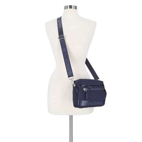 Image of Nautica Nylon Bean crossbody /Belt Bag adjustable shoulder strap