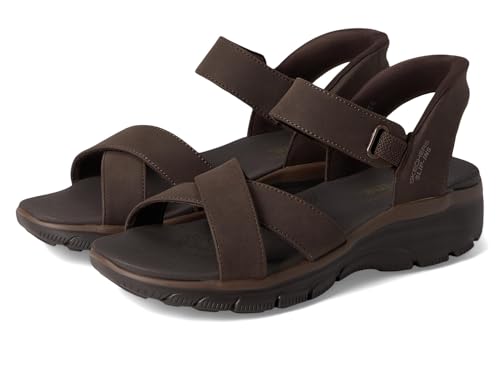 Skechers EASY GOING SOMEWHERE SUNNY - Scarpe da ginnastica Da donna, Chocolate,