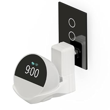 Suporte Novo Echo Spot com Alexa 2024 Parede esconde fios - Branco