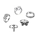 Ringe Frauen Ring Schmetterling- Ringform Daumen Frauen Mädchen Finger Runde Schmuck Accessoires Ringe
