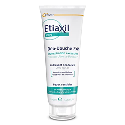 ETIAXIL - Déo-Douche - Gel Douche Transpiration Excessive - Corps - Peaux sensibles - 200 ml